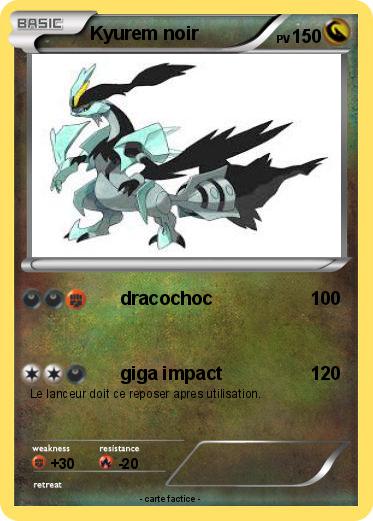 Pokemon Kyurem noir