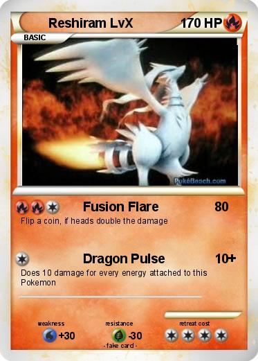 Pokemon Reshiram LvX