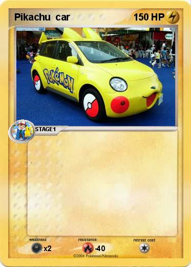 Pokemon Pikachu  car