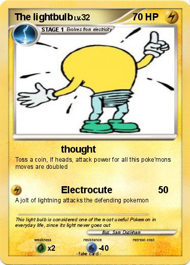 Pokemon The lightbulb