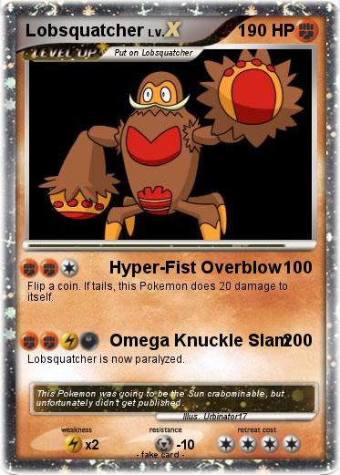 Pokemon Lobsquatcher
