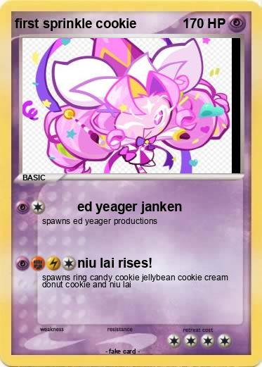 Pokemon first sprinkle cookie