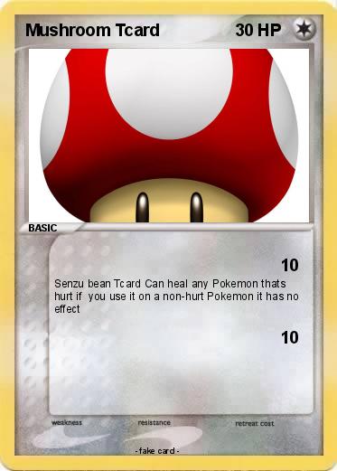 Pokemon Mushroom Tcard