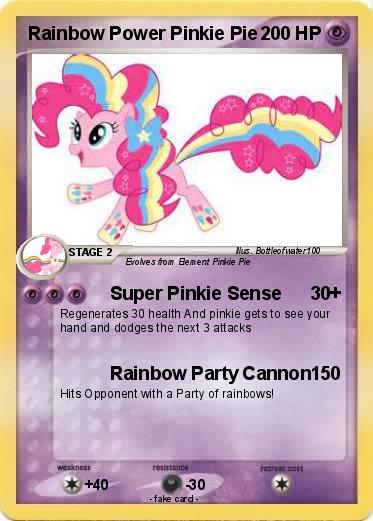 Pokemon Rainbow Power Pinkie Pie