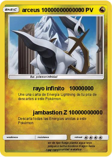 Pokemon arceus 1000000000000
