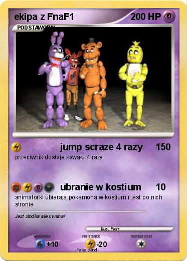 Pokemon ekipa z FnaF1