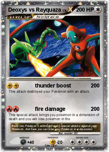 Pokemon Deoxys vs Rayquaza