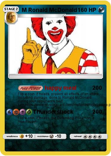 Pokemon M Ronald McDonald