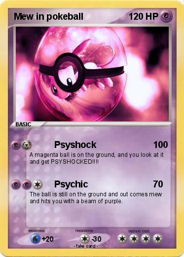 Pokemon Mew in pokeball
