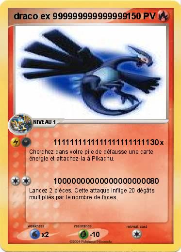 Pokemon draco ex 999999999999999