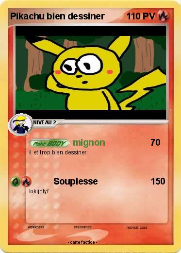 Pokemon Pikachu bien dessiner