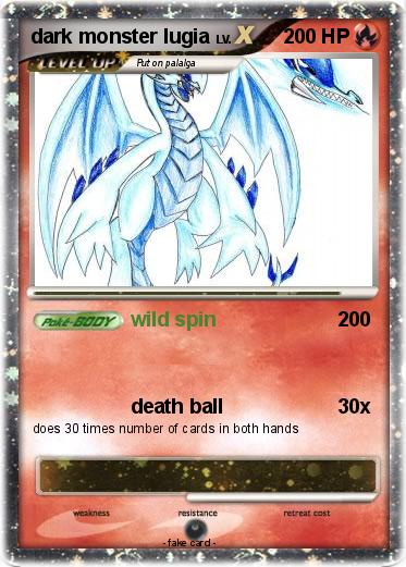 Pokemon dark monster lugia