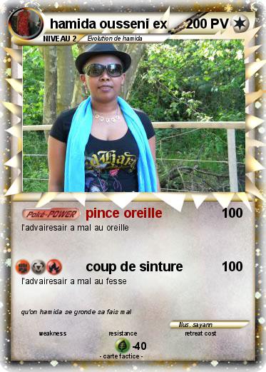 Pokemon hamida ousseni ex
