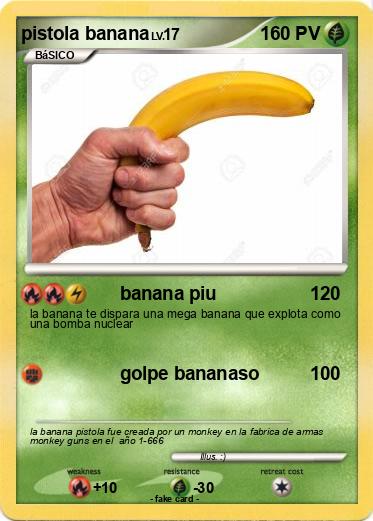 Pokemon pistola banana