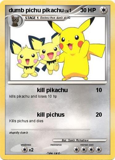 Pokemon dumb pichu pikachu
