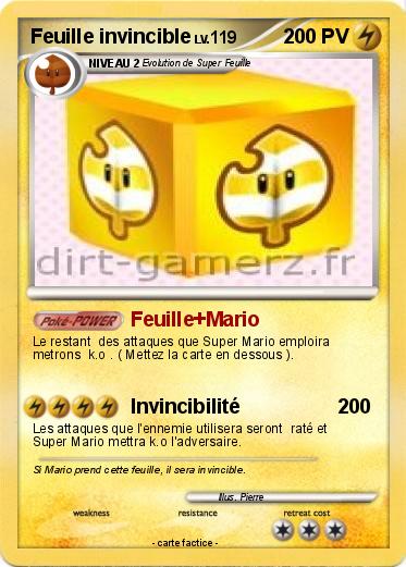 Pokemon Feuille invincible