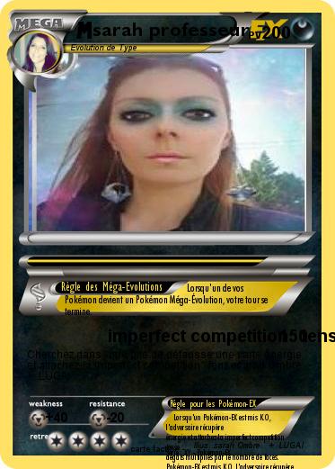 Pokemon sarah professeur