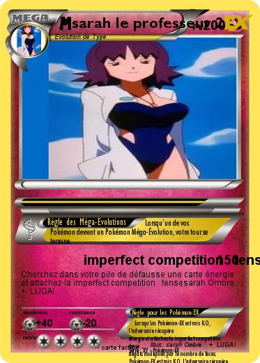 Pokemon sarah le professeur 2