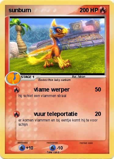 Pokemon sunburn