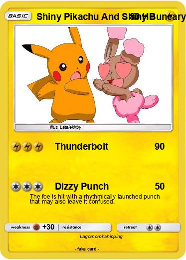 Pokemon Shiny Pikachu And Shiny Buneary