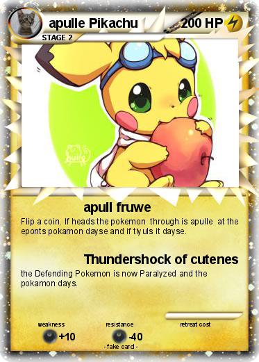 Pokemon apulle Pikachu