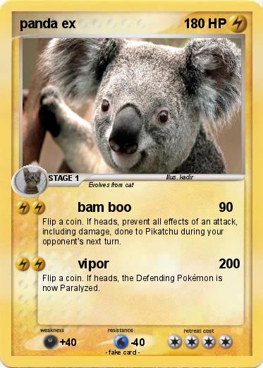 Pokemon panda ex