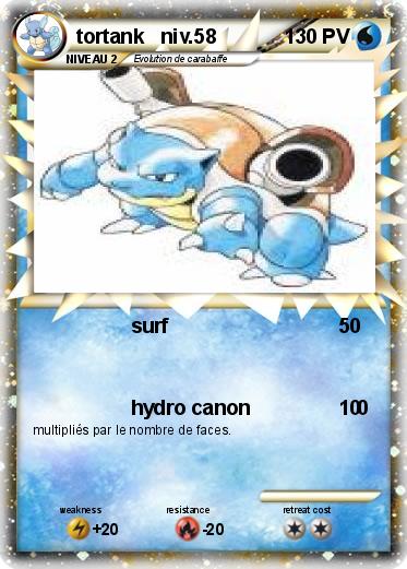 Pokemon tortank   niv.58