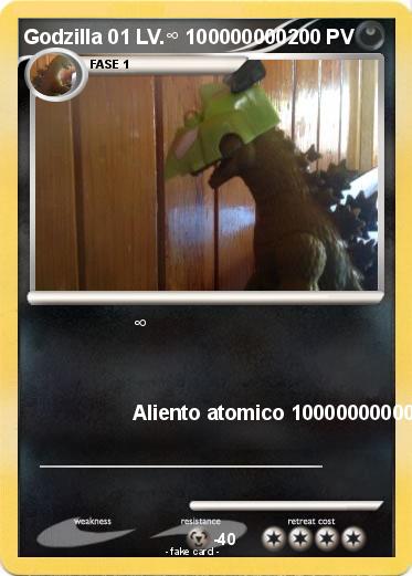Pokemon Godzilla 01 LV.∞ 100000000