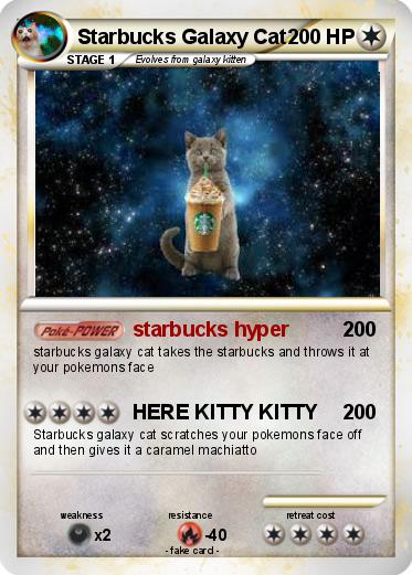 Pokemon Starbucks Galaxy Cat
