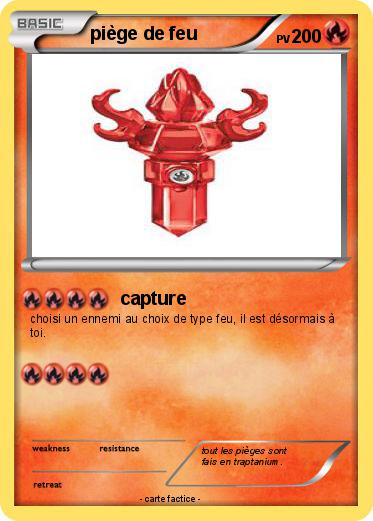 Pokemon piège de feu