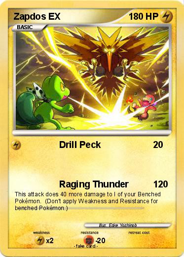 Pokemon Zapdos EX