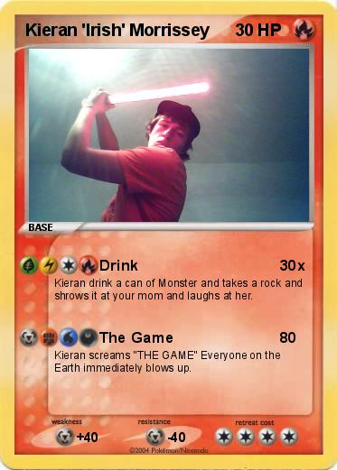 Pokemon Kieran 'Irish' Morrissey