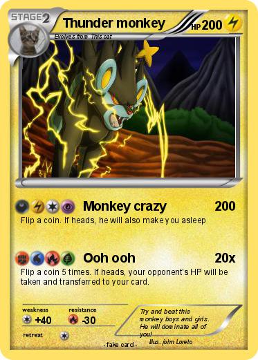 Pokemon Thunder monkey