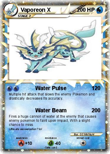 Pokemon Vaporeon X