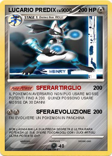 Pokemon LUCARIO PREDIX