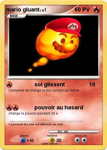 Pokemon mario gluant