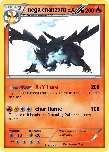 Pokemon mega charizard EX