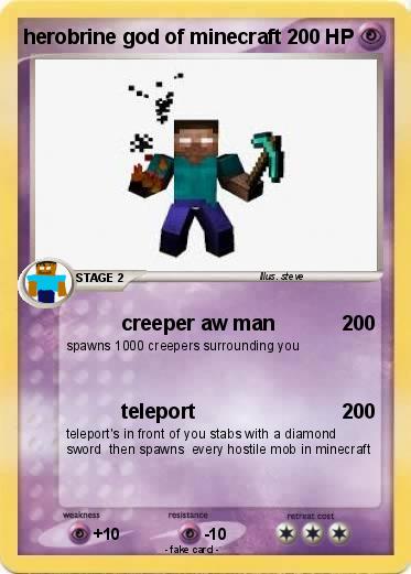 Pokemon herobrine god of minecraft