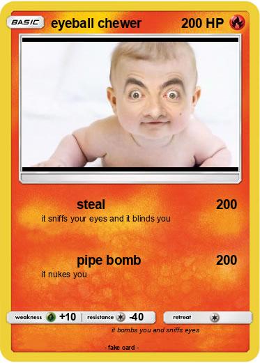 Pokemon eyeball chewer