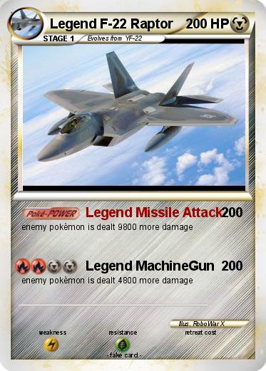Pokemon Legend F-22 Raptor