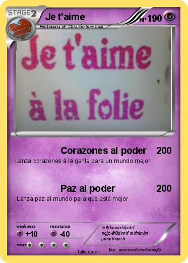 Pokemon Je t'aime