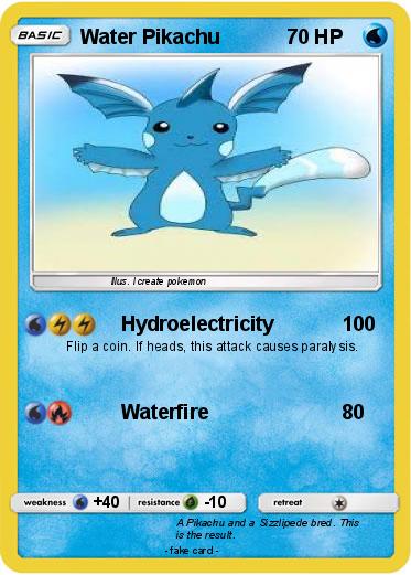 Pokemon Water Pikachu