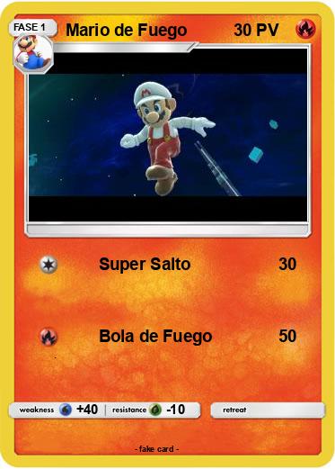 Pokemon Mario de Fuego