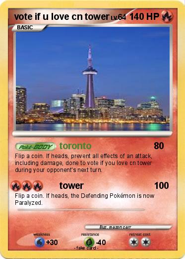 Pokemon vote if u love cn tower