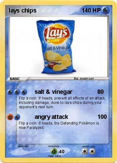Pokemon lays chips