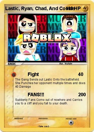 Pokemon Lastic, Ryan, Chad, And Cookie