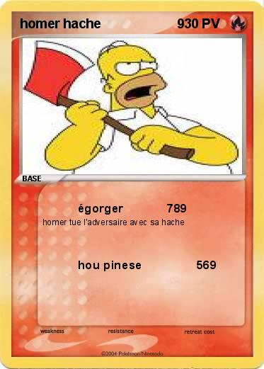 Pokemon homer hache                     9