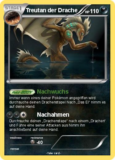 Pokemon Treutan der Drache