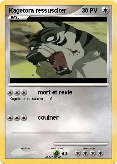 Pokemon Kagetora ressusciter