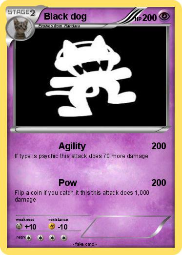 Pokemon Black dog